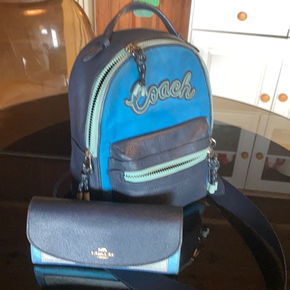 Authentic Coach Slingpack and wallet .